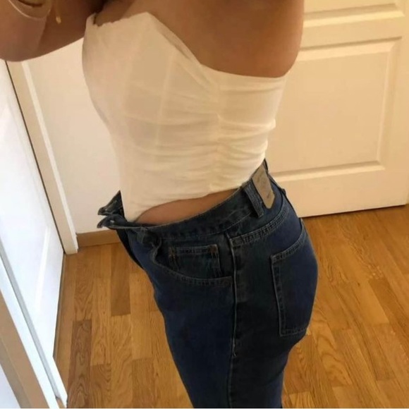 WHITE CORSET TOP - Picture 4 of 4